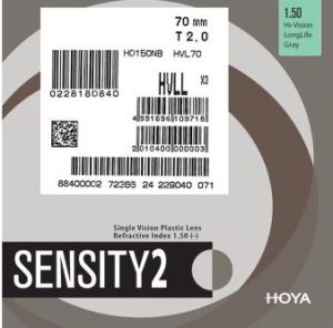 عدسی 1.50 هویا فتوکرومیک SENSITY 2 با پوشش UV Control - Image 2