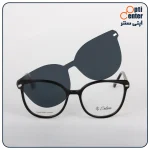 خرید عینک کاوردار مشکی مدل 9592 (CLIP ON)-1